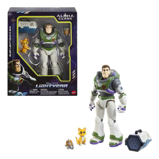 Figura Buzz Lightyear Buzz Alpha Con Gato Sox Toy Story