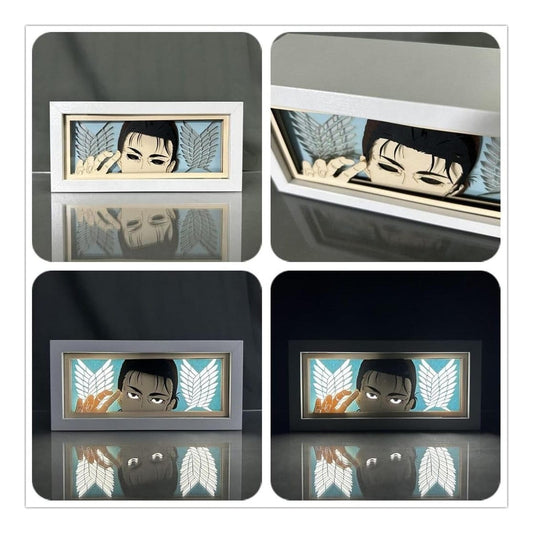 Lámpara Led Eren Yeager Anime Shingeki No Kyojin A Pilas/usb