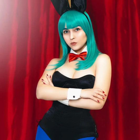 Peluca Bulma Dragon Ball Bunny Turquesa Cosplay Anime