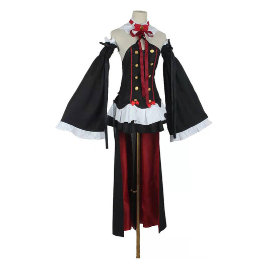 Disfraz Krul Tepes Owari No Seraph corpiño negro botones dorados