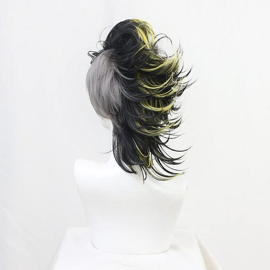 Peluca Genya Shinazugawa Kimetsunoyaiba Cosplay Demon Slayer