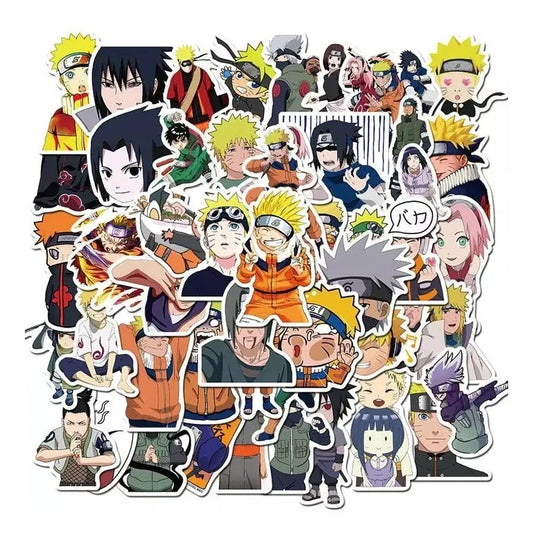 Set 50 Stickers Naruto Shippuden Anime Decorativo