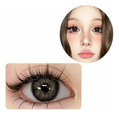Lentes De Contacto Negros Color Efecto Natural Cosplay Anime