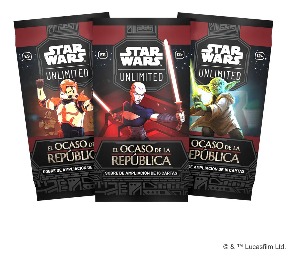 Cartas Star Wars Caja De Sobres El Ocaso De La Republica