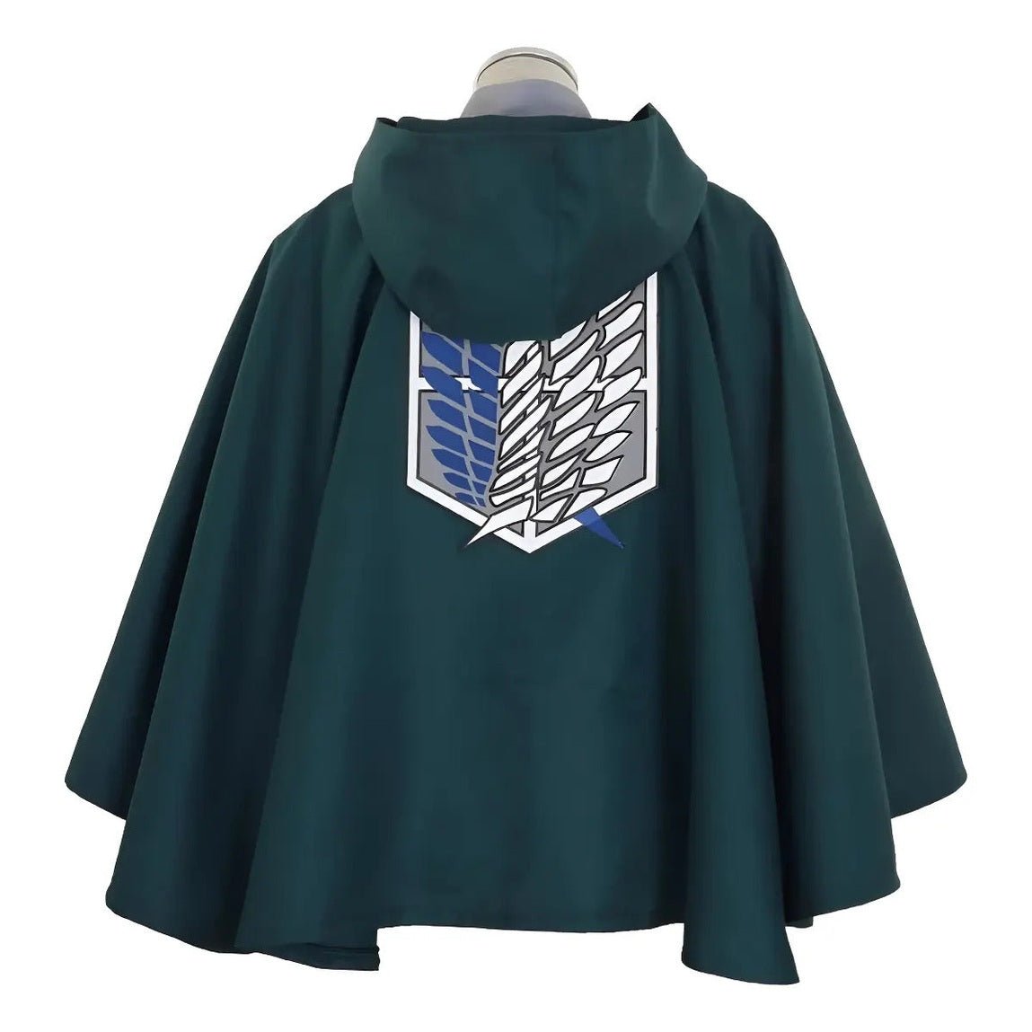 Disfraz capa Survey Corps Shingeki no Kyojin emblema alas libertad trasera