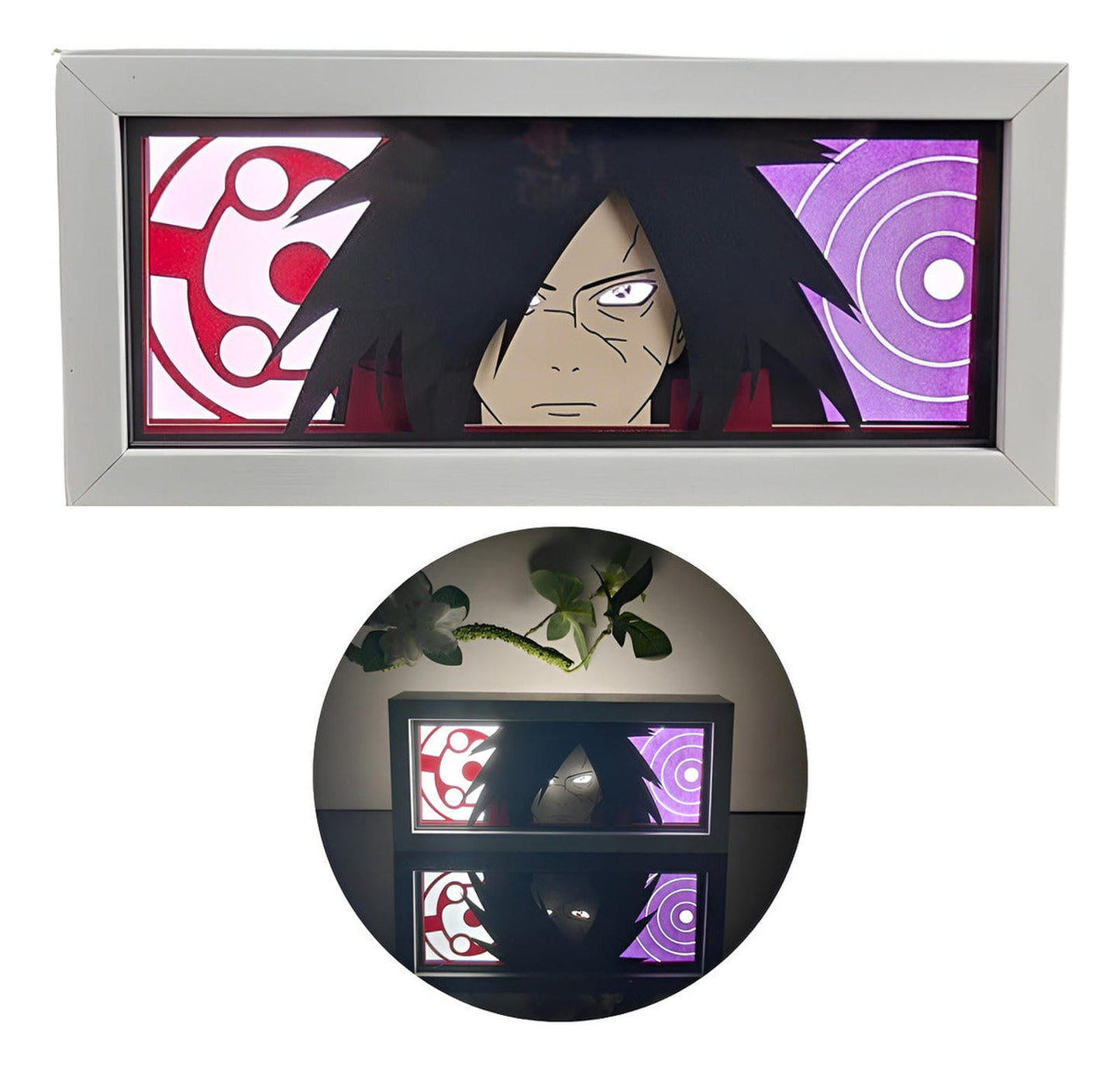 Lámpara Led Madara Uchiha Anime Naruto Pilas Y Usb
