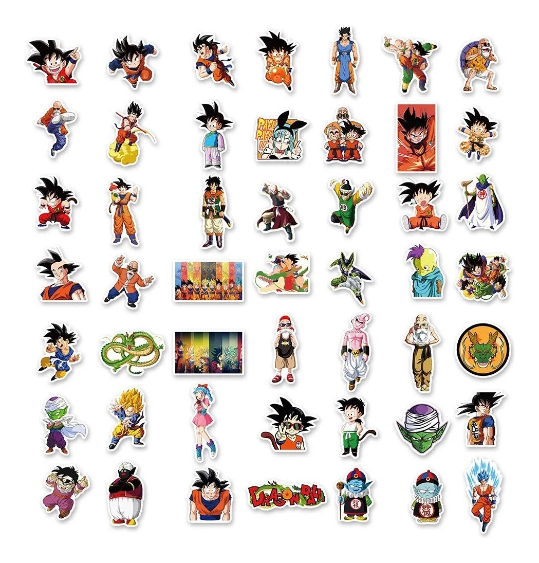 Set 100 Stickers Dragón Ball Anime