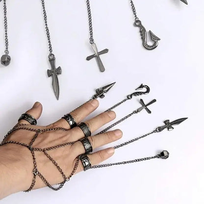 Cadenas Kurapika Con Anillos Metálico Hunter X Hunter