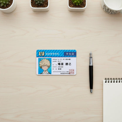 Tarjeta Estudiante UA - My Hero Academia Cosplay