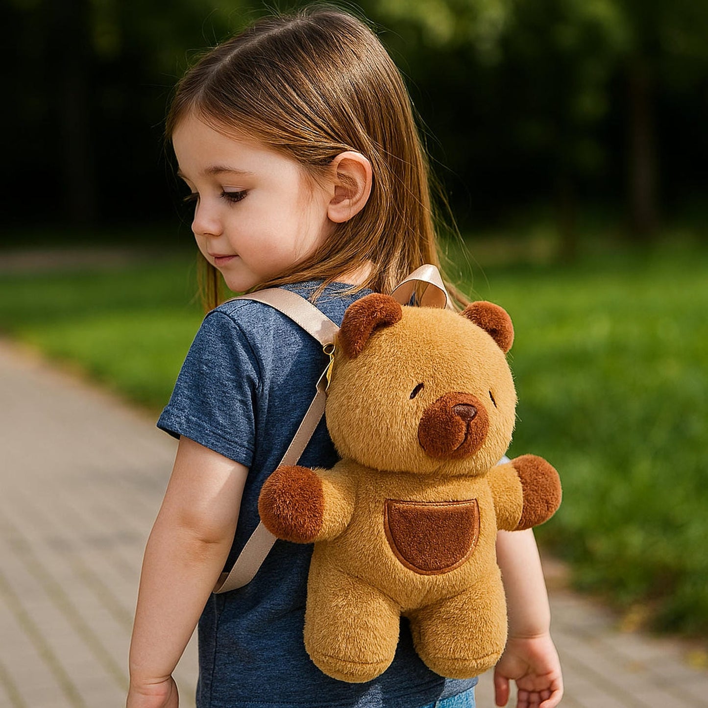 Mochila Capybara Peluche Kawaii Unisex Escolar Regalo