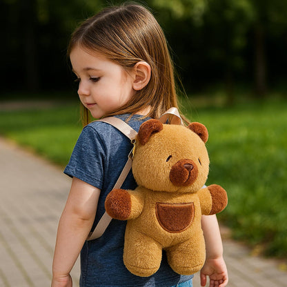 Mochila Capybara Peluche Kawaii Unisex Escolar Regalo