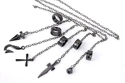 Cadenas Kurapika Con Anillos Metálico Hunter X Hunter