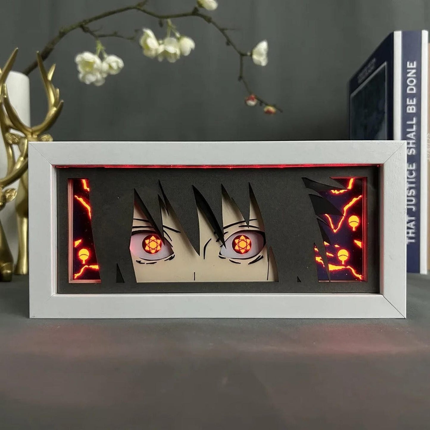 Lámpara Led Sasuke Uchiha Anime Naruto Usb O Pilas 3d