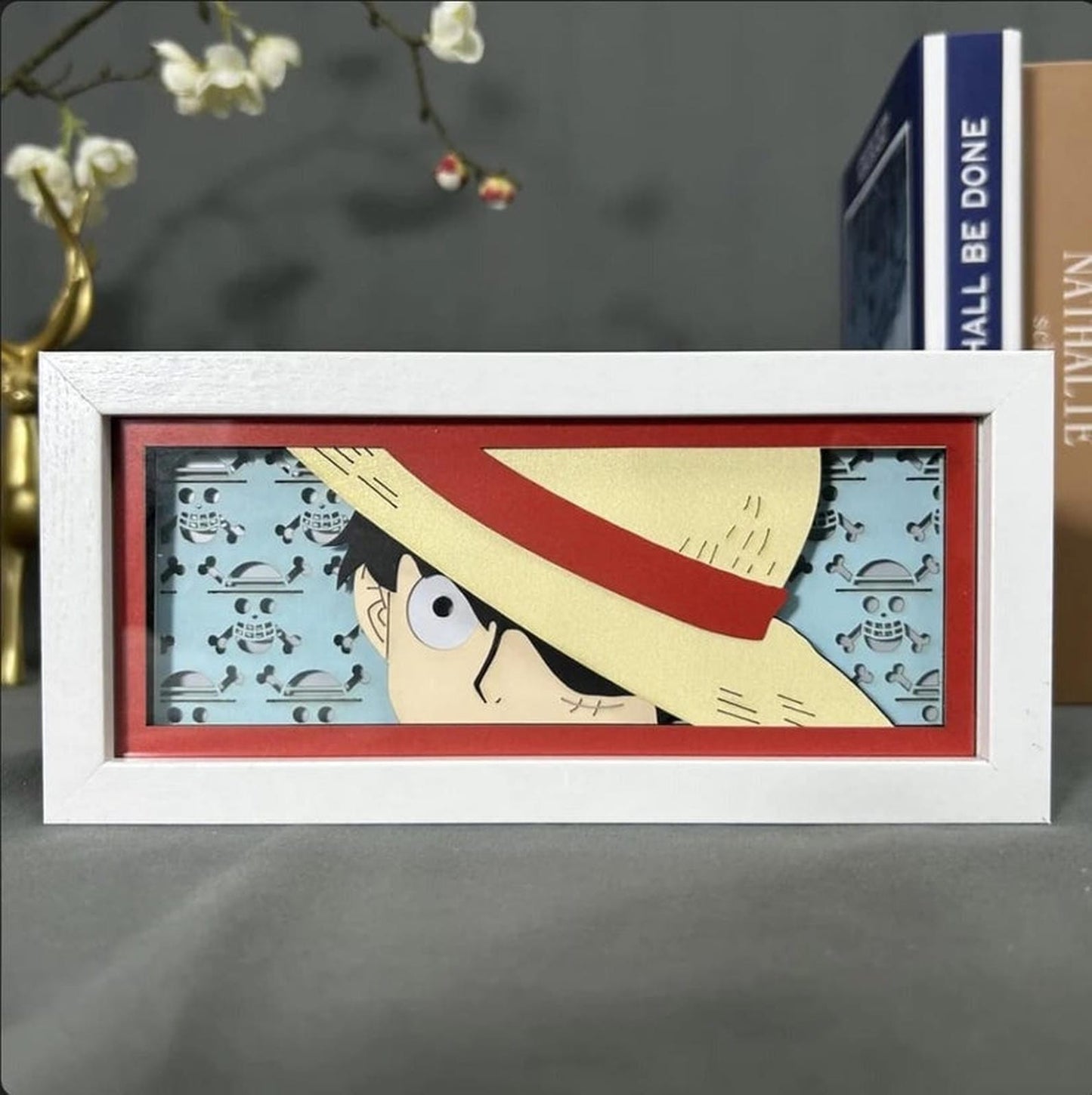 Lámpara Led Monkey D. Luffy Anime One Piece A Pilas Y Usb
