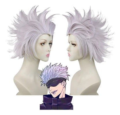 Peluca Satoru Gojo Cosplay Jujutsu Kaisen Anime Temporada 3