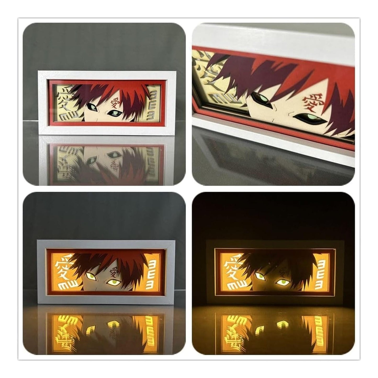 Lámpara Led Gaara Anime Naruto A Pilas Y Usb