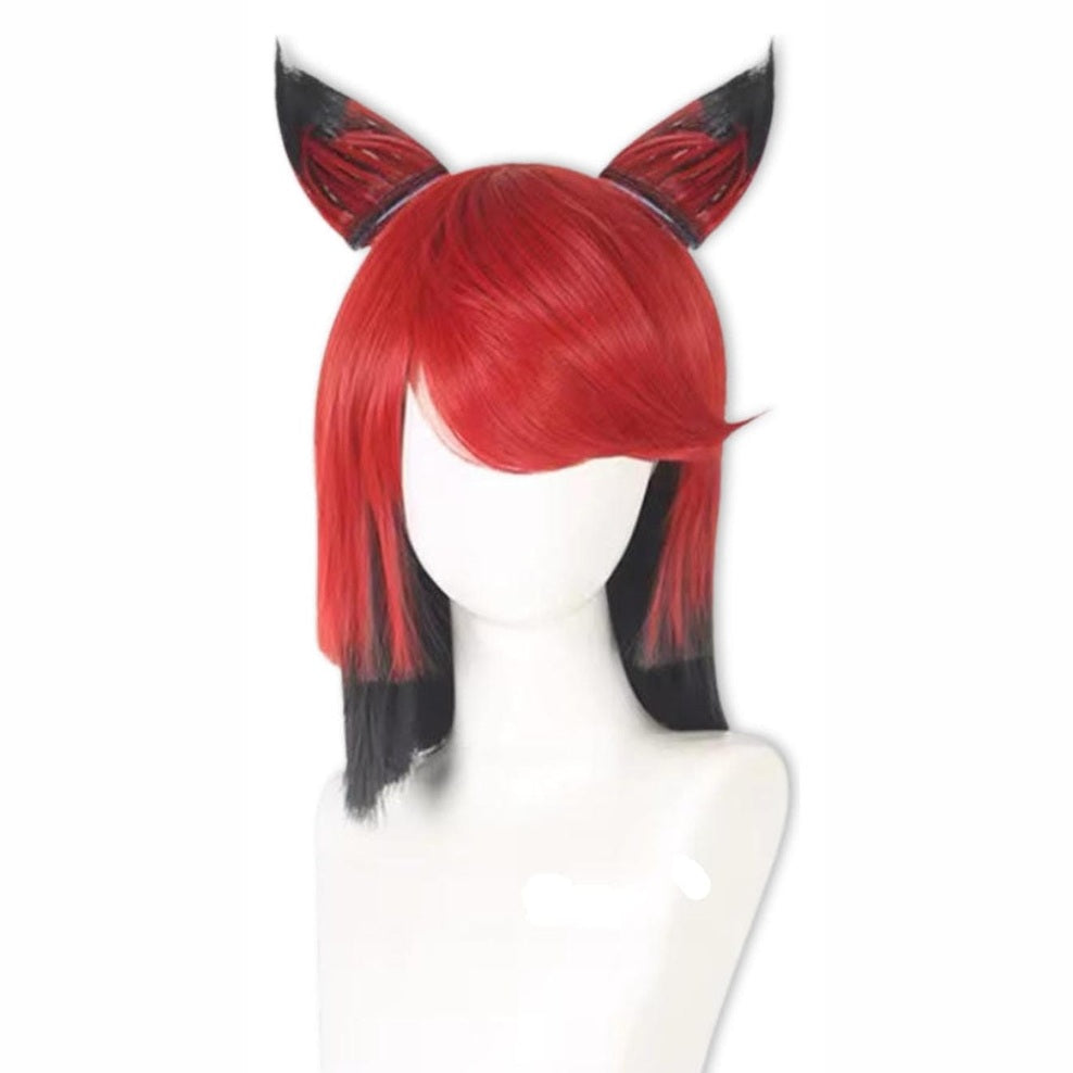 Peluca Alastor Cosplay Hazbin Hotel Demonio De La Radio