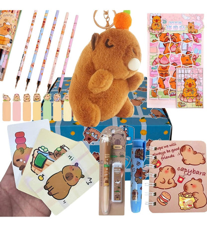 Caja Sorpresa Capybara Carpincho Kawaii Peluche Libreta Cute