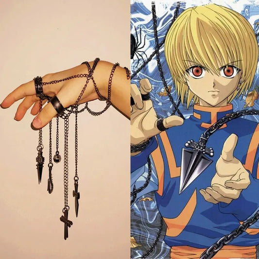 Cadenas Kurapika Con Anillos Metálico Hunter X Hunter