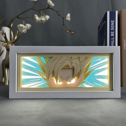 Lámpara Led Goku Ssj Anime Dragon Ball Z A Pilas O Usb Mesa