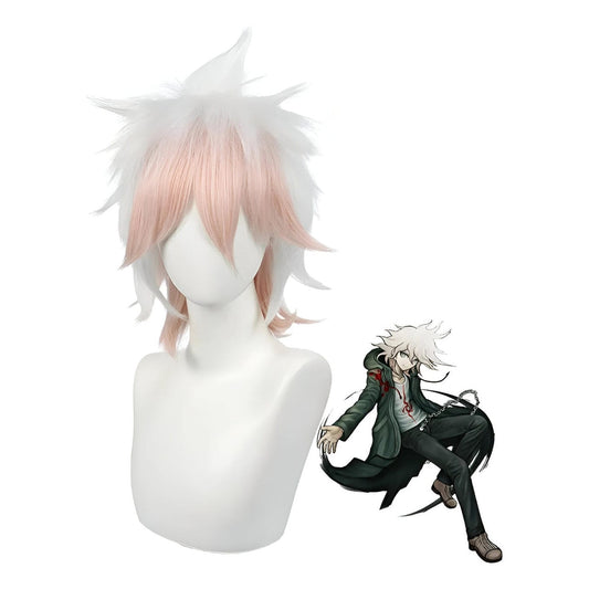 Peluca Nagito Komaeda Premium Videojuego Danganronpa Anime