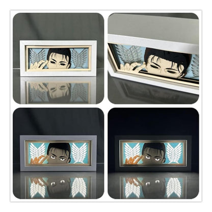 Lámpara Led Eren Yeager Anime Shingeki No Kyojin A Pilas/usb