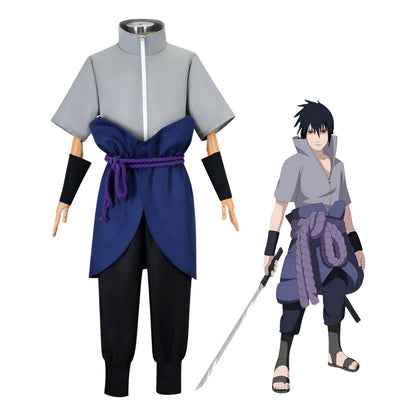Traje cosplay Sasuke Uchiha Naruto Shippuden con ilustración personaje