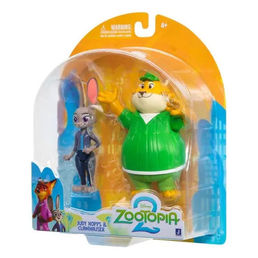 Set Figuras Zootopia 2 Judy Hopps Y Clawhauser 10cm