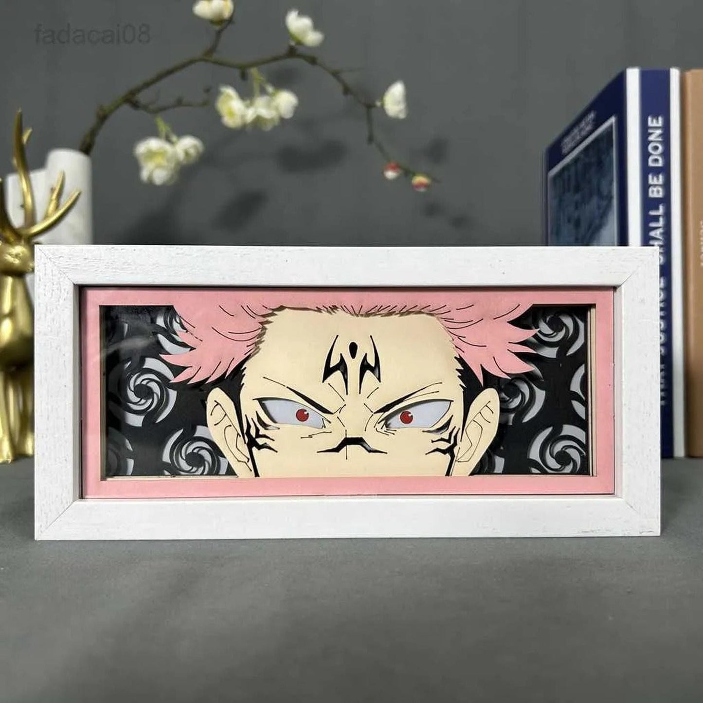 Lámpara Led Ryomen Sukuna Jujutsu Kaisen A Pilas Y/o Usb