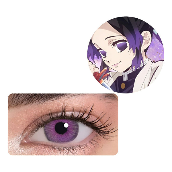 Lentes De Contacto Shinobu Cosplay Kimetsu No Yaiba Violeta