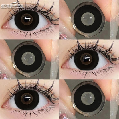 Lentes De Contacto Negros Cosplay Demonio Vampiro Halloween
