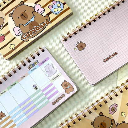 Caja Sorpresa Capybara Carpincho Kawaii Peluche Libreta Cute