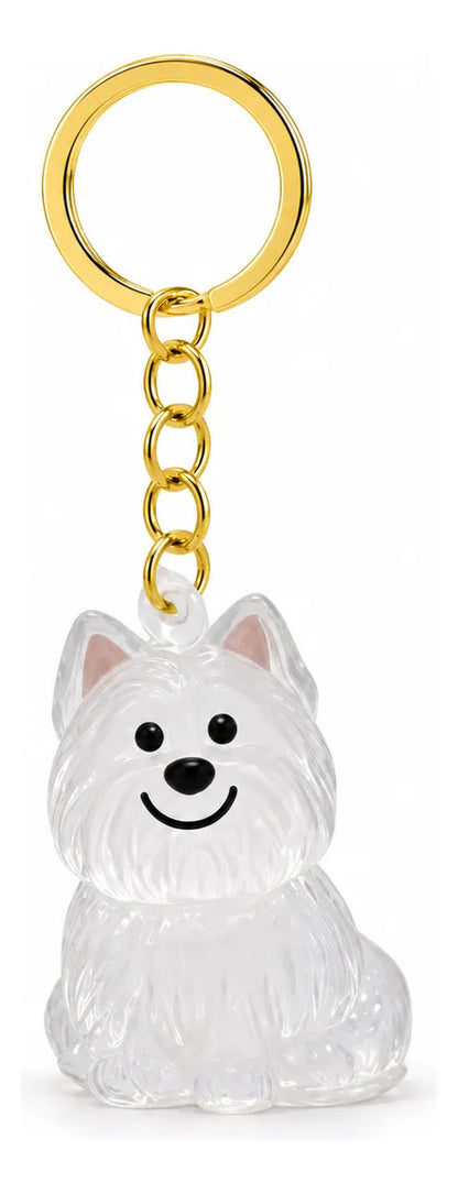 Llavero Mascota Guarda Pelo Perrito Recuerdo Transparente