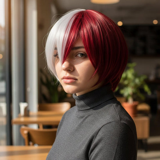 Peluca Shoto Todoroki My Hero Academia Cosplay Anime