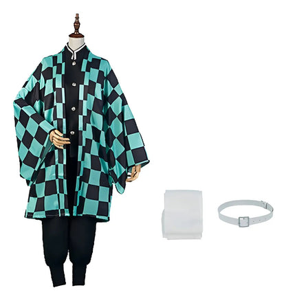 Disfraz Tanjiro Kamado Anime Demon Slayer Cosplay Kimetsu No Yaiba Adulto