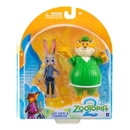 Set Figuras Zootopia 2 Judy Hopps Y Clawhauser 10cm