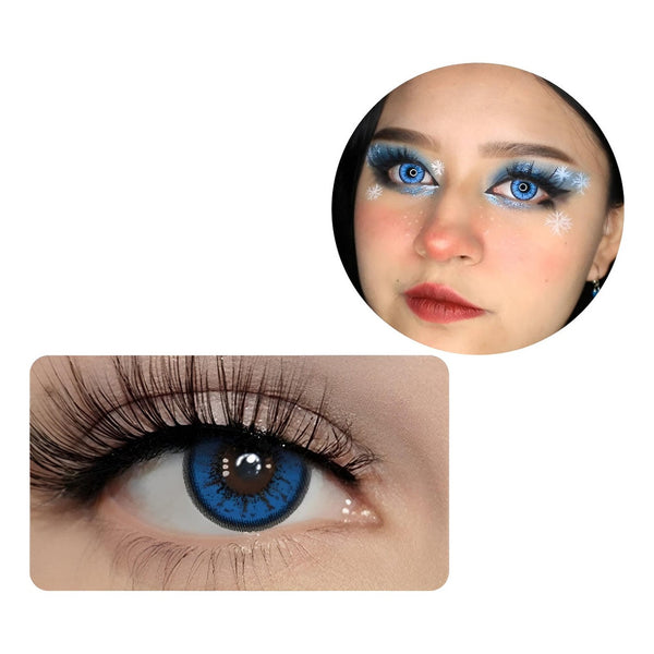 Lentes Contacto Azul Cosplay Anime Fantasía