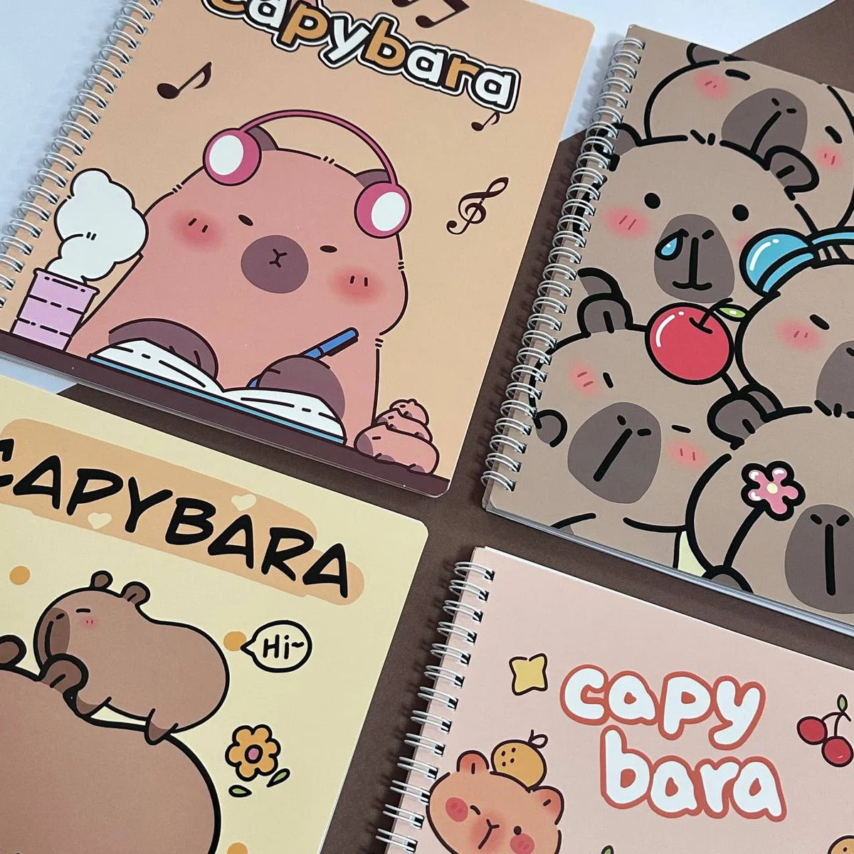 Set 10 Cuadernos Capybara Universitario Doble Espiral