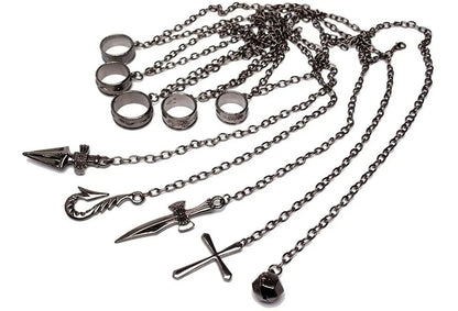 Cadenas Kurapika Con Anillos Metálico Hunter X Hunter
