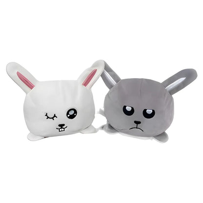 Peluche Conejo Reversible Feliz Triste Día Del Niño Regalo