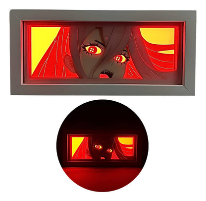 Lámpara Led Power Anime Chainsaw Man A Pilas Y/o Usb Mesa