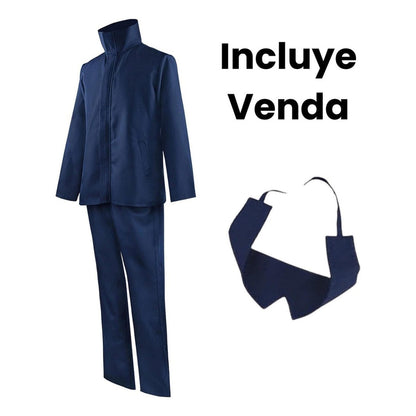 Cosplay Gojo Satoru Jujutsu Kaisen incluye venda para ojos en color negro