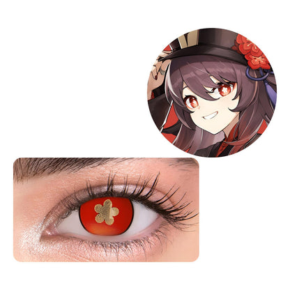 Lentes De Contacto Hu Tao Cosplay Juego Genshin Impact