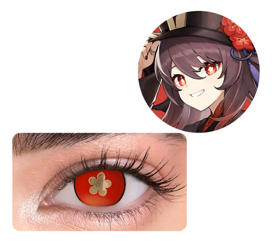 Lentes De Contacto Hu Tao Cosplay Juego Genshin Impact