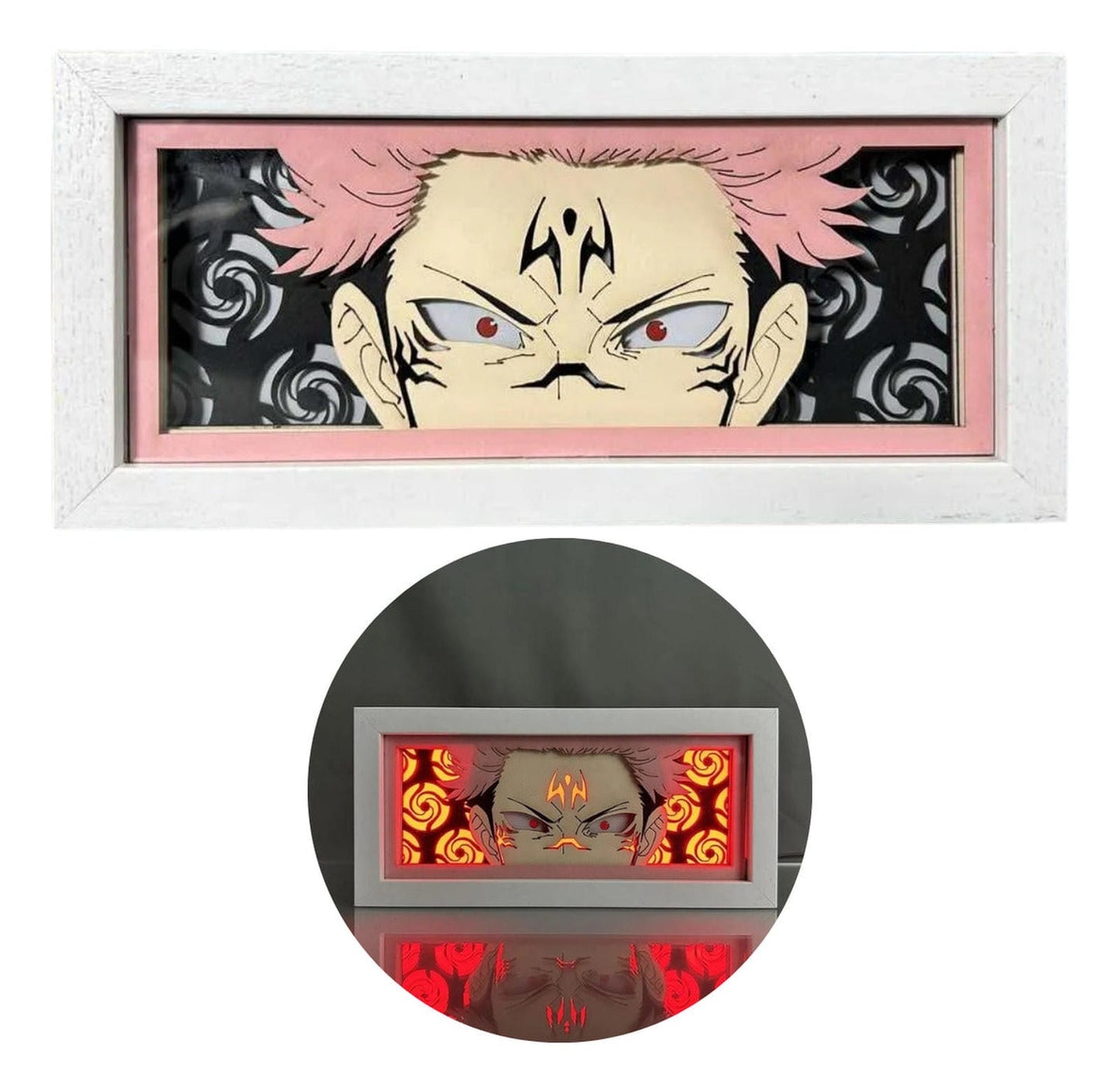 Lámpara Led Ryomen Sukuna Jujutsu Kaisen A Pilas Y/o Usb