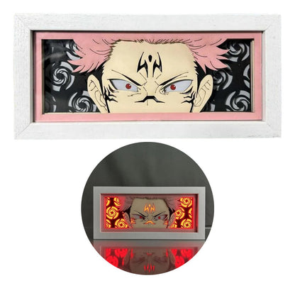 Lámpara Led Ryomen Sukuna Jujutsu Kaisen A Pilas Y/o Usb