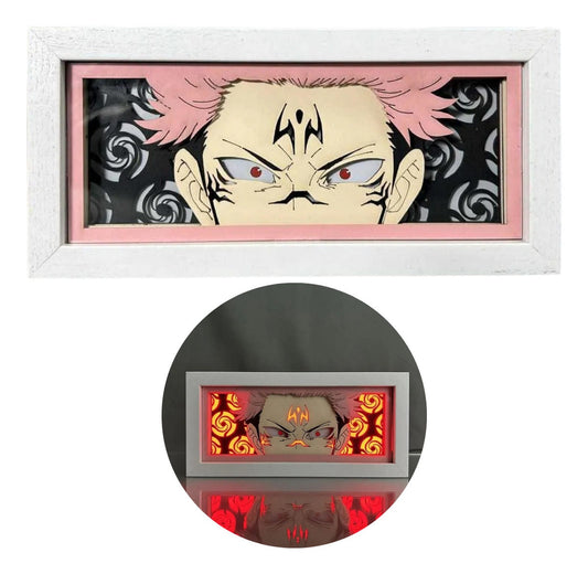 Lámpara Led Ryomen Sukuna Jujutsu Kaisen A Pilas Y/o Usb