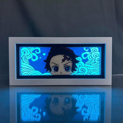 Lámpara Led Tanjiro Kamado Anime Demon Slayer A Pilas Y Usb