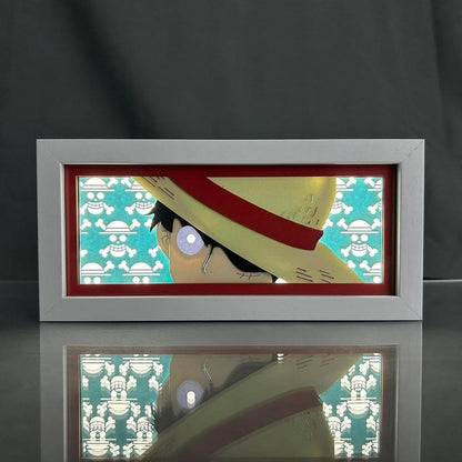 Lámpara Led Monkey D. Luffy Anime One Piece A Pilas Y Usb