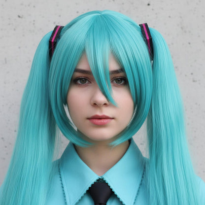 Peluca Hatsune Miku Cosplay Vocaloid - Happy Store